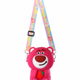 FUNNY BEAR SILICON SLING BAG - DARK PINK