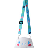 CINNAMOROLL FACE SILICON SLING BAG - WHITE