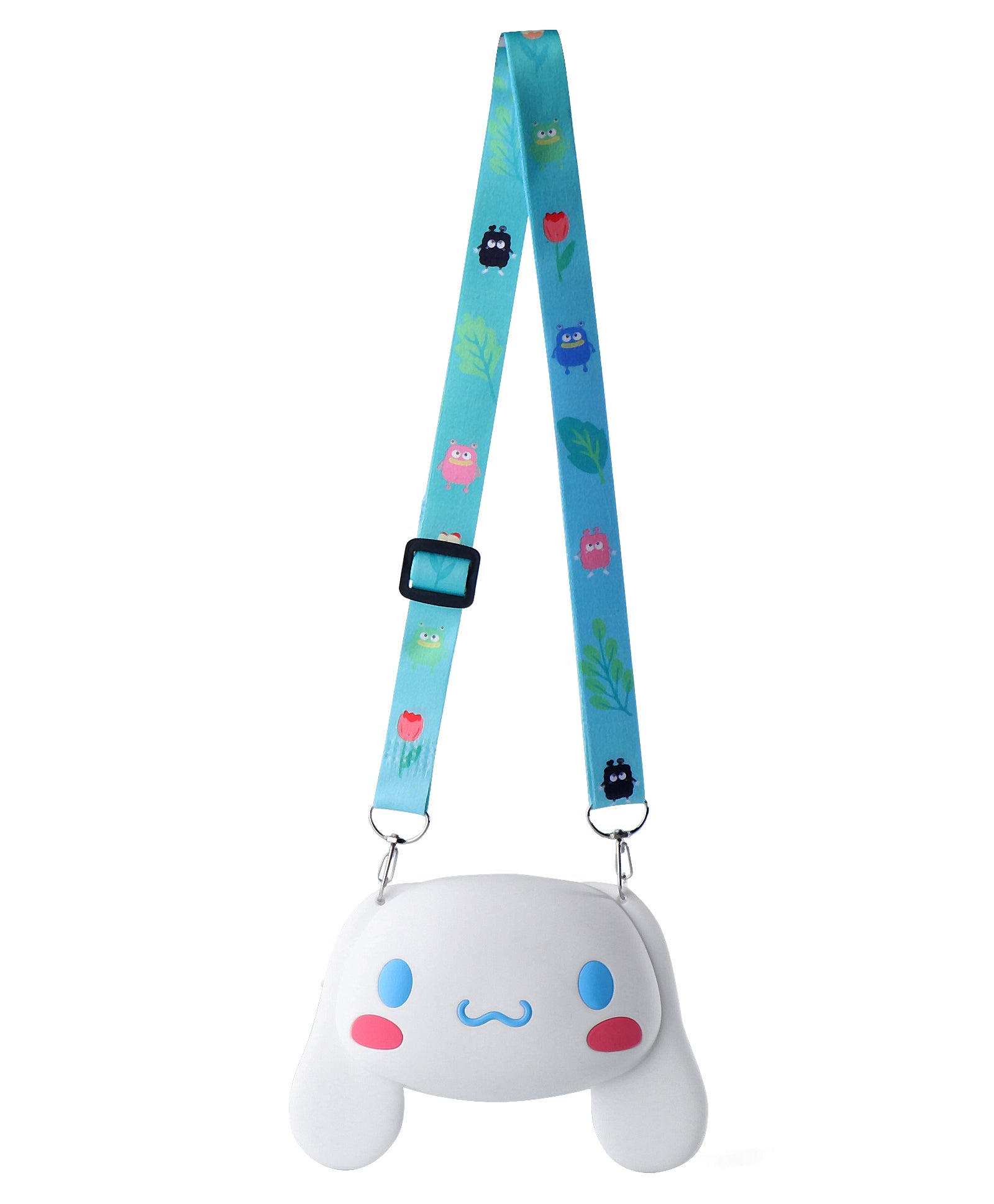 CINNAMOROLL FACE SILICON SLING BAG - WHITE