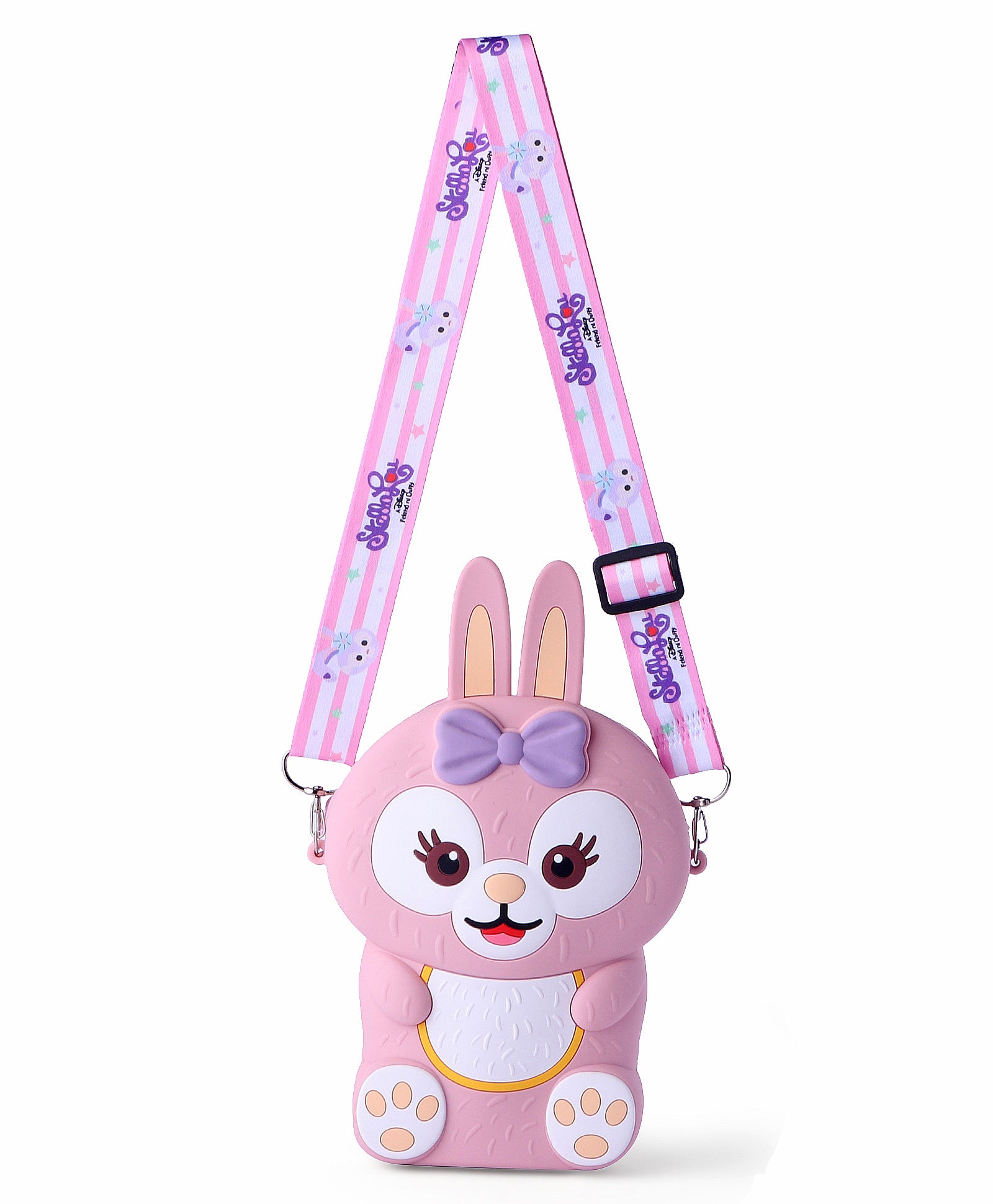 BUNNY RABBIT SILICON SLING BAG - PINK