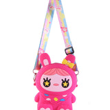 DOLL SILICON SLING BAG - DARK PINK