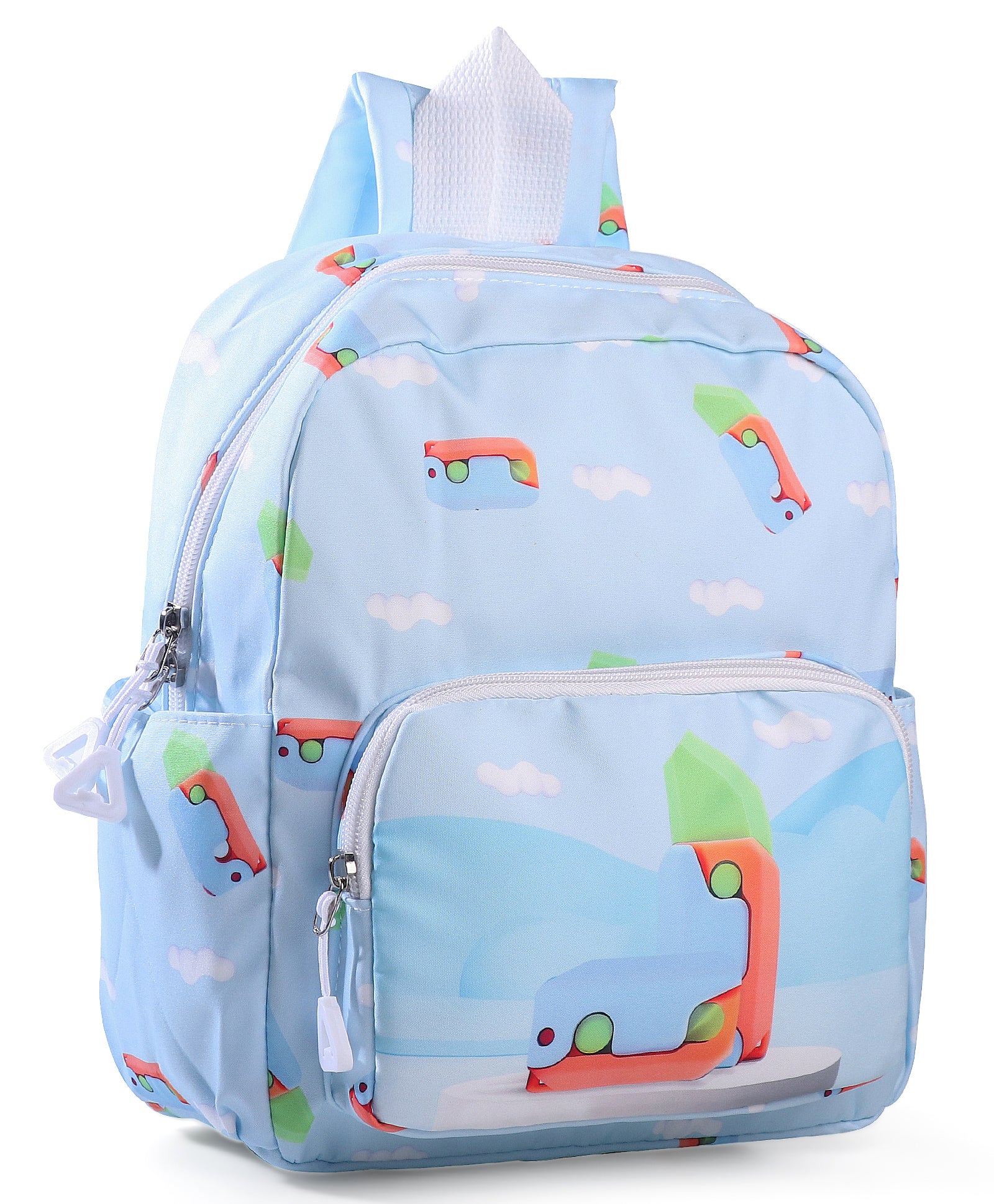 GRAVITY KNIFE PRINT BACKPACK - LIGHT BLUE