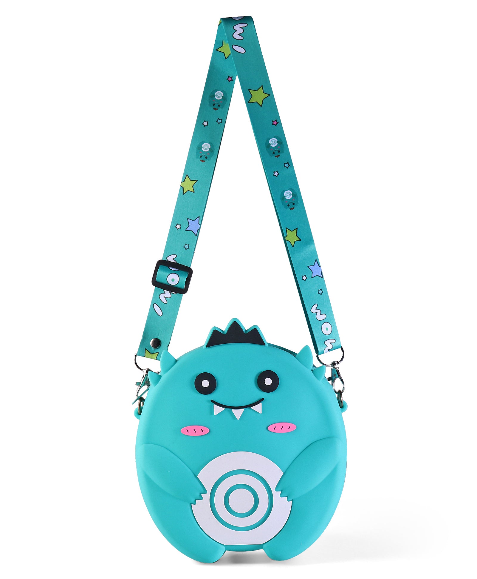 LITTLE DINO SILICON SLING BAG - GREEN