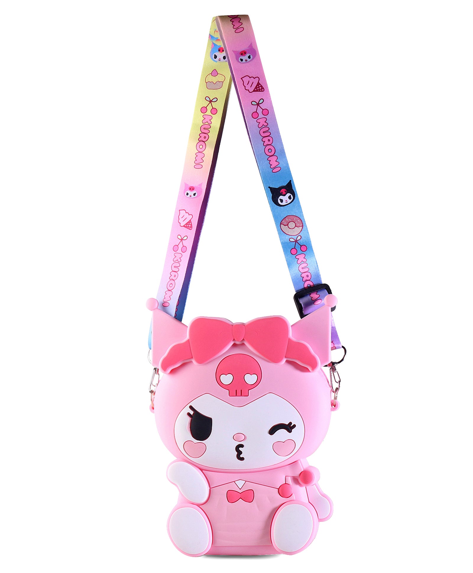 KUROMI SILICON SLING BAG - PINK