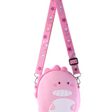 DINO SILICON SLING BAG - PINK