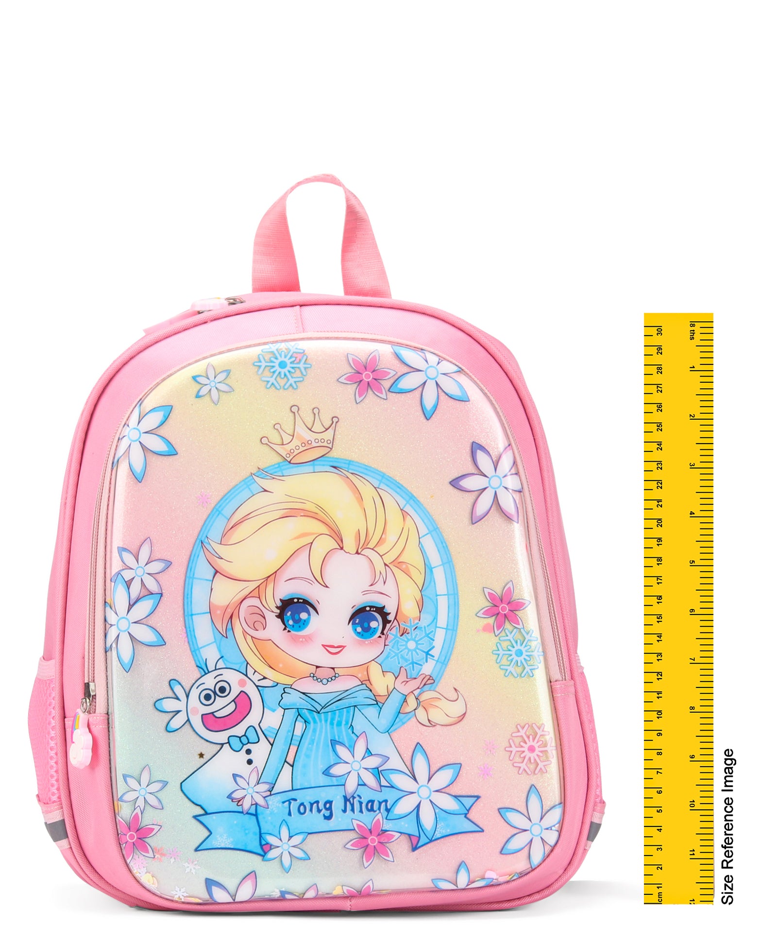 Doll Print Hard Case Backpack - Pink