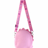 DINO SILICON SLING BAG - PINK