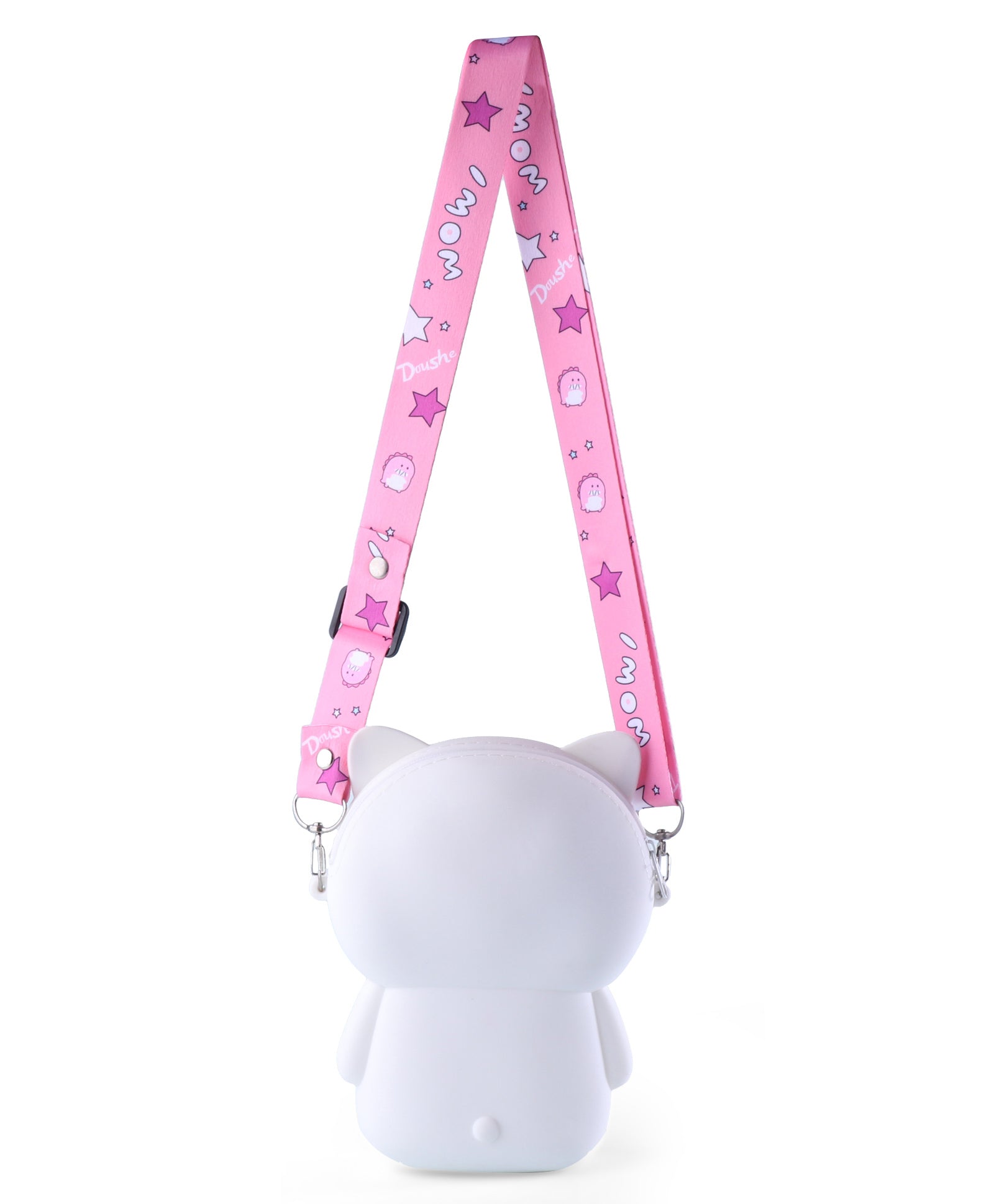 HELLO KITTY SILICON SLING BAG - WHITE