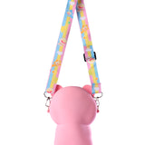FUNNY BEAR SILICON SLING BAG - PINK