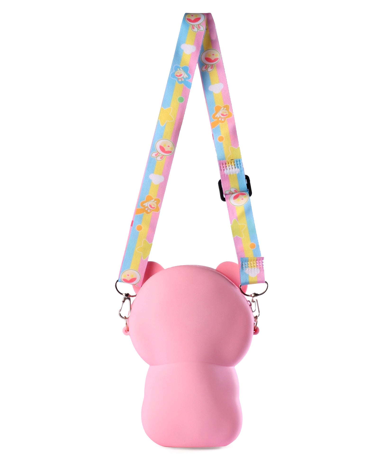 FUNNY BEAR SILICON SLING BAG - PINK