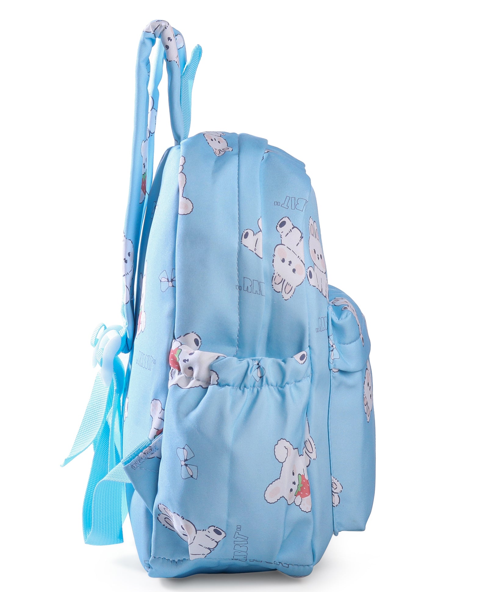 RABBIT PRINT BACKPACK - BLUE