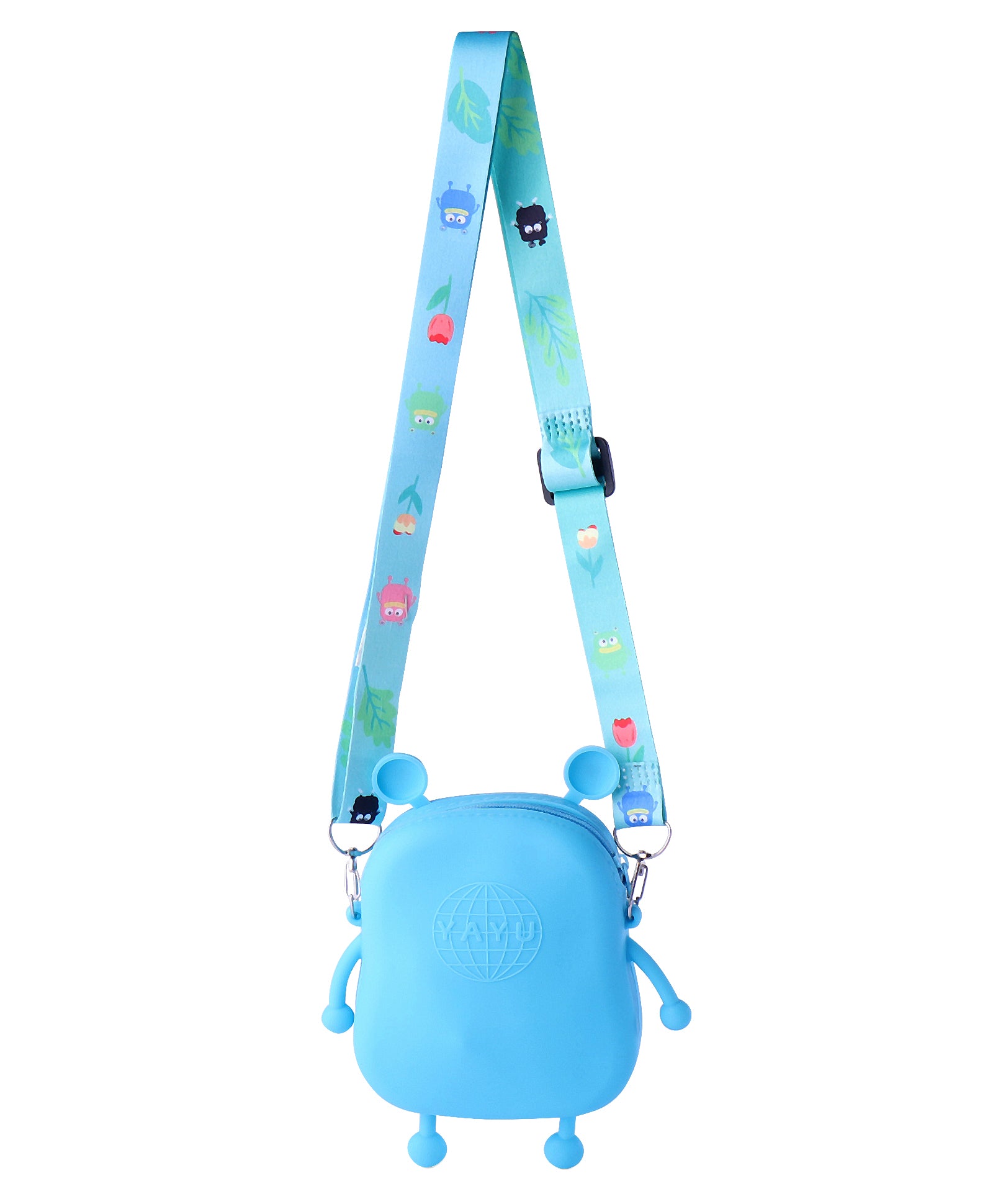 BETTY SMILE SILICON SLING BAG - BLUE