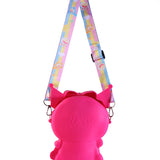 KUROMI SILICON SLING BAG -DARK PINK