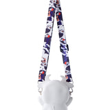 COW SILICON SLING BAG - WHITE & RED