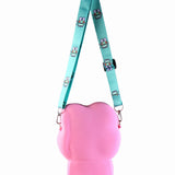 FROG SILICON SLING BAG - PINK
