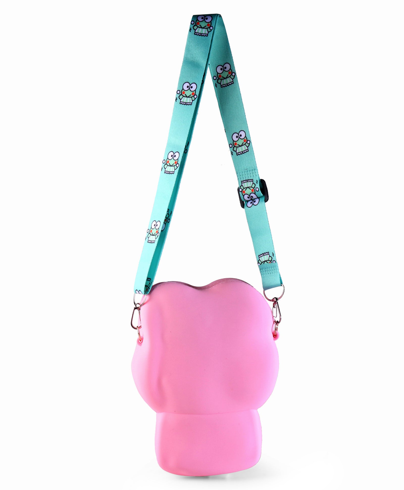 FROG SILICON SLING BAG - PINK