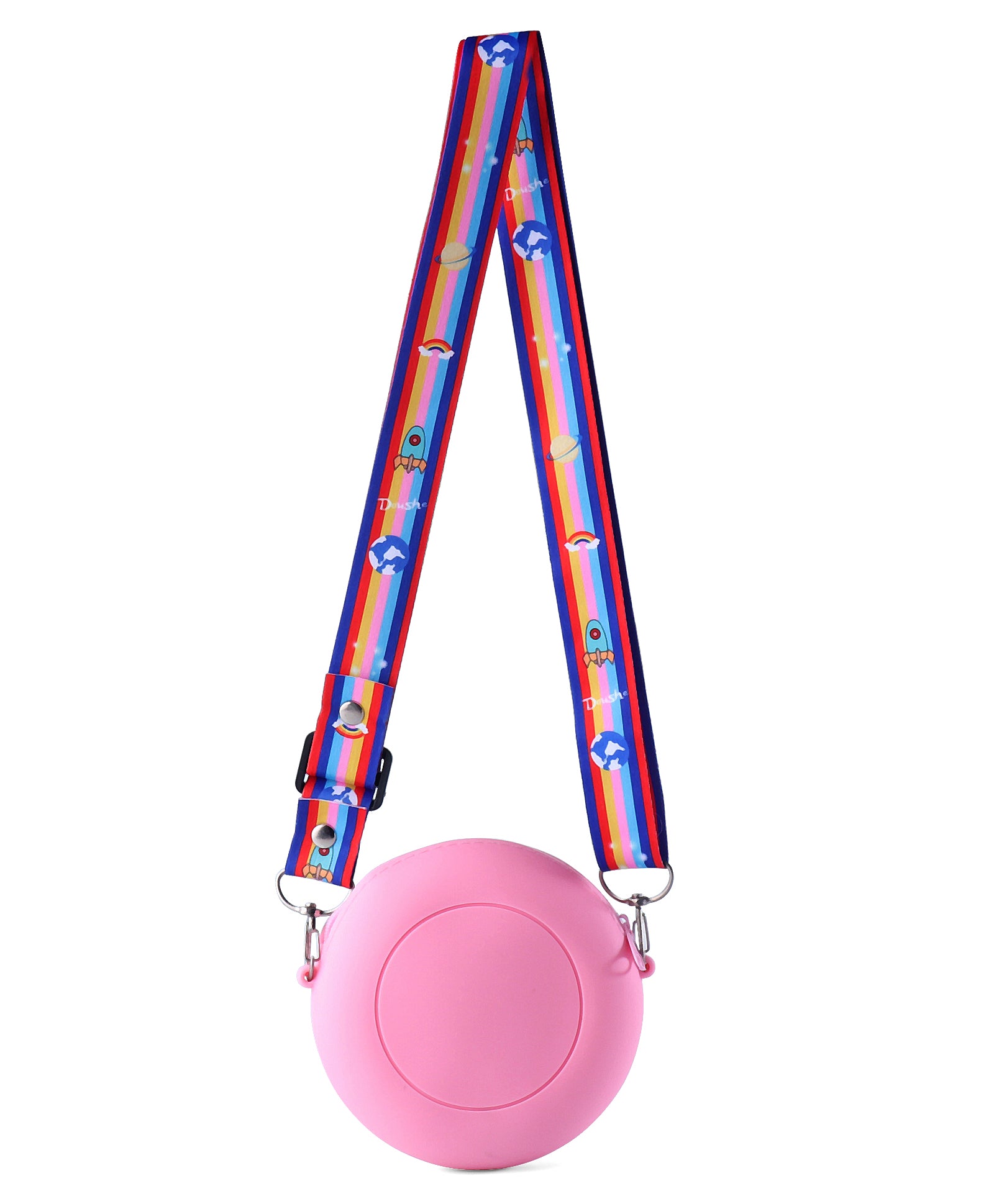 SPACE THEME SILICON SLING BAG - PINK