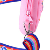 SPACE THEME SILICON SLING BAG - PINK
