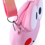 FROG FACE SILICON SLING BAG - PINK