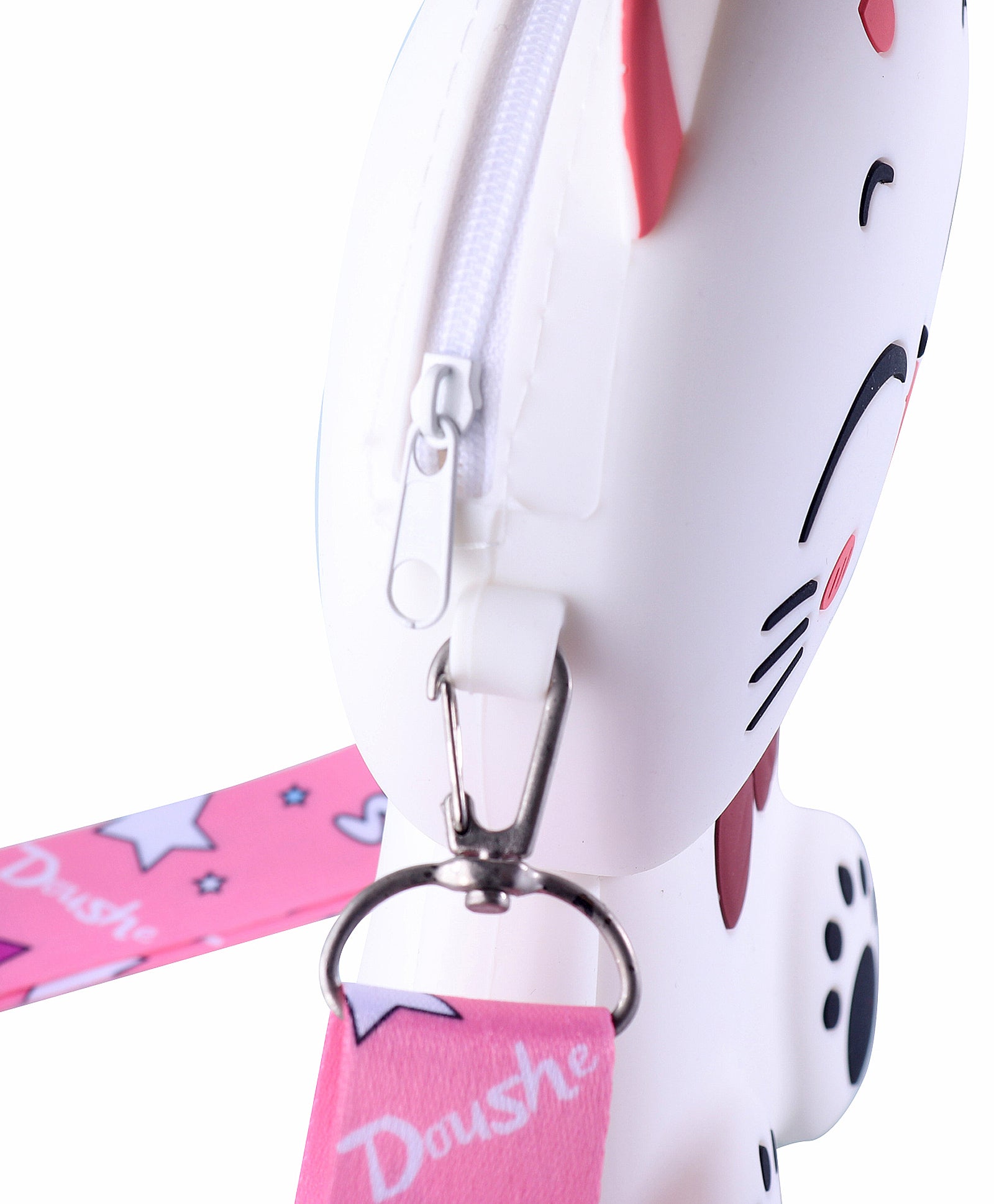 HELLO KITTY SILICON SLING BAG - WHITE