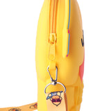 DUCK POPIT STYLE SILICON SLING BAG - YELLOW