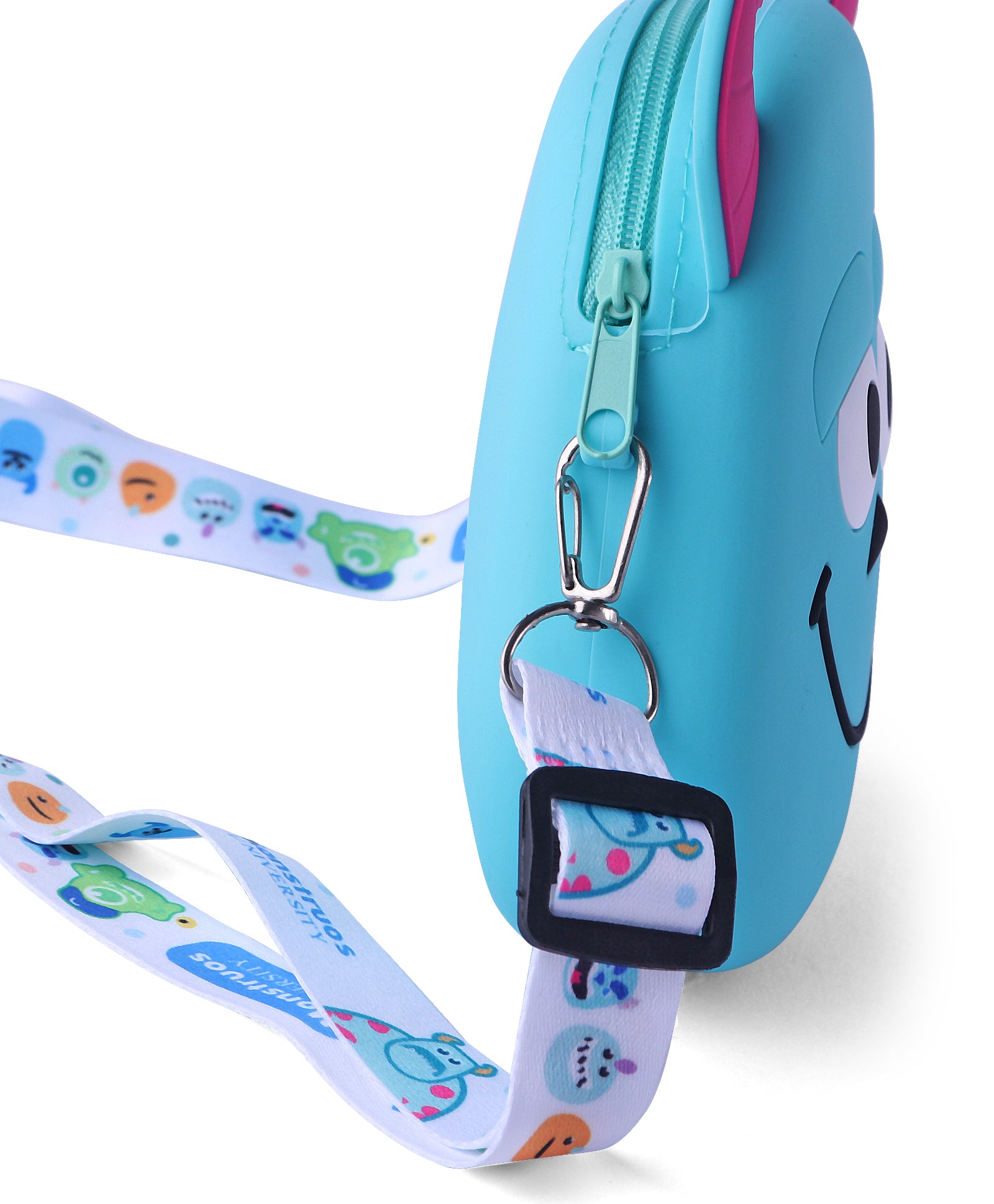 LITTLE MONSTER SILICON SLING BAG - BLUE