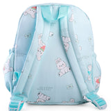 RABBIT PRINT BACKPACK - SEA GREEN