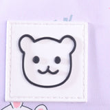 BEAR PRINT BACKPACK - PURPLE