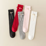HEART & PEARL APPLIQUE KNEE LENGTH SOCKS