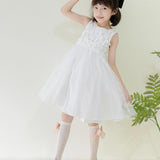 BOW APPLIQUE KNEE LENGTH SOCKS