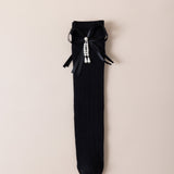 KNOT & PEARL APPLIQUE KNEE LENGTH SOCKS