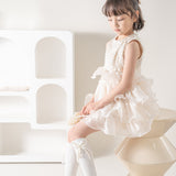 KNOT & PEARL APPLIQUE KNEE LENGTH SOCKS