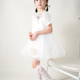 BOW & HEART APPLIQUE KNEE LENGTH SOCKS