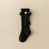 HEART & KNOT APPLIQUE KNEE LENGTH SOCKS