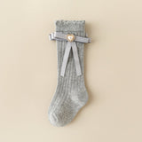 HEART & KNOT APPLIQUE KNEE LENGTH SOCKS