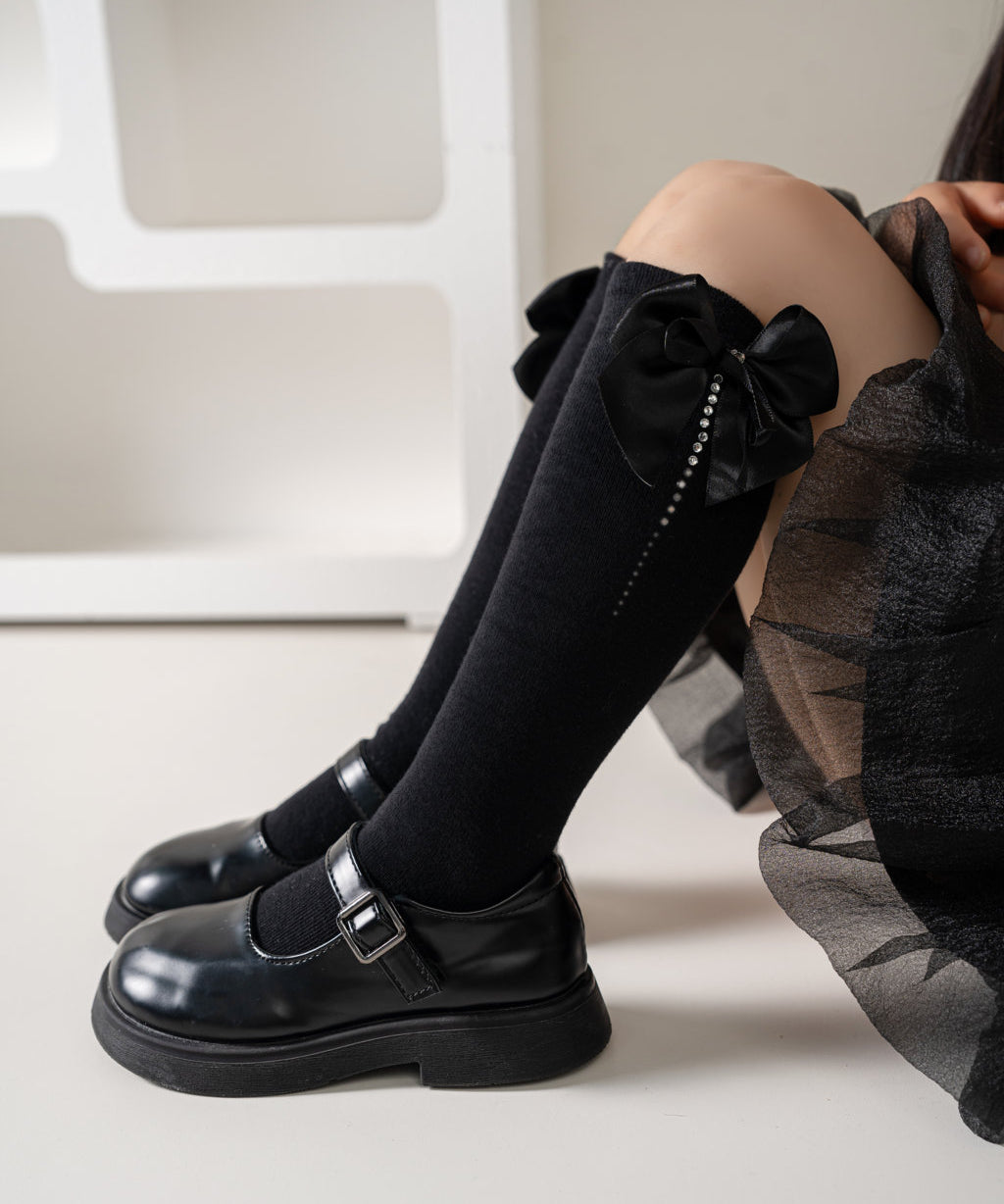 BOW & BEADS DESIGN KNEE LENGTH SOCKS
