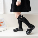 HEART & PEARL APPLIQUE KNEE LENGTH SOCKS