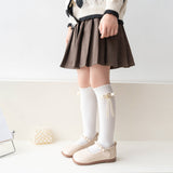 HEART & PEARL APPLIQUE KNEE LENGTH SOCKS