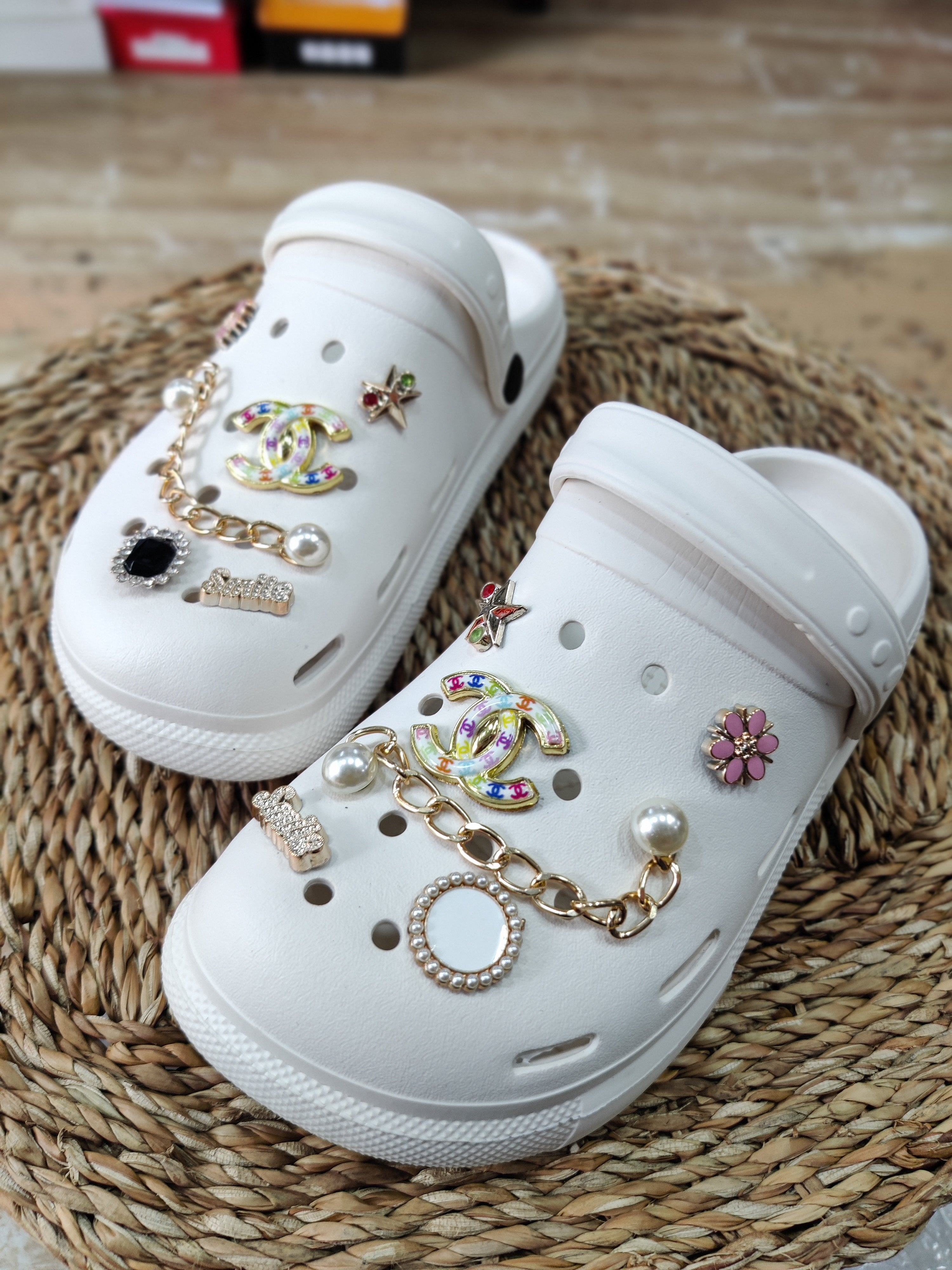 BLING IT 0N CLOGS - WHITE